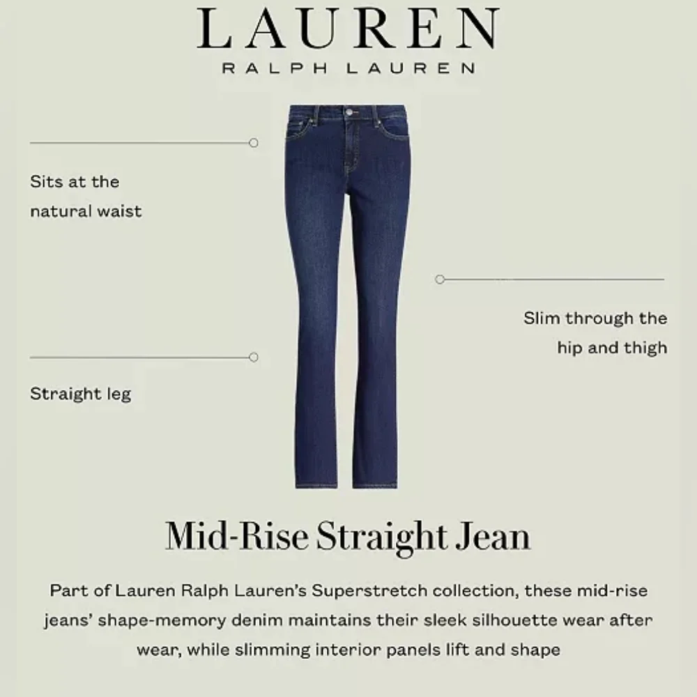 Lauren Ralph Lauren Jeans - Women's Size 8 - Dark Wash - Picture 7 of 8